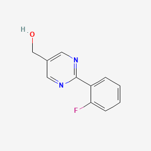 molecular formula C11H9FN2O B1500045 [2-(2-Fluorophenyl)pyrimidin-5-yl]methanol 