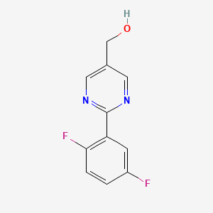 molecular formula C11H8F2N2O B1500046 [2-(2,5-Difluorophenyl)pyrimidin-5-yl]methanol 