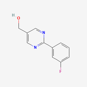 [2-(3-Fluorophenyl)pyrimidin-5-yl]methanol