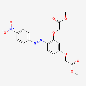 Dimethyl 2,2'-[{4-[(4-nitrophenyl)diazenyl]benzene-1,3-diyl}bis(oxy)]diacetate