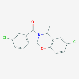 molecular formula C16H11Cl2NO2 B15000522 2,8-dichloro-10-methyl-10H-isoindolo[1,2-b][1,3]benzoxazin-12(4bH)-one 