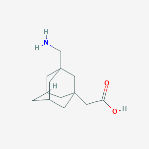 molecular formula C13H21NO2 B15000531 2-[3-(Aminomethyl)adamantan-1-YL]acetic acid 