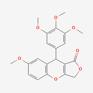 7-methoxy-9-(3,4,5-trimethoxyphenyl)-3,9-dihydro-1H-furo[3,4-b]chromen-1-one