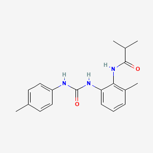 molecular formula C19H23N3O2 B15000575 2-methyl-N-(2-methyl-6-{[(4-methylphenyl)carbamoyl]amino}phenyl)propanamide 