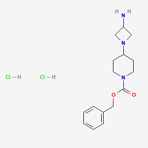 Benzyl 4-(3-aminoazetidin-1-yl)piperidine-1-carboxylate dihydrochloride