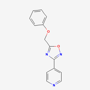 4-[5-(Phenoxymethyl)-1,2,4-oxadiazol-3-yl]pyridine