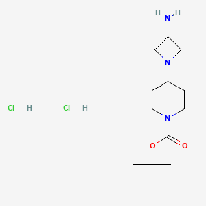 tert-Butyl 4-(3-aminoazetidin-1-yl)piperidine-1-carboxylate dihydrochloride