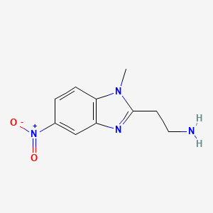 2-(1-Methyl-5-nitro-1,3-benzodiazol-2-yl)ethanamine