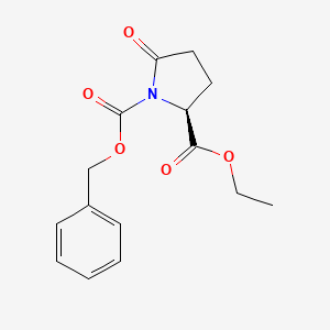 molecular formula C15H17NO5 B1500064 (S)-1-Benzyl 2-ethyl 5-oxopyrrolidine-1,2-dicarboxylate CAS No. 270065-52-6