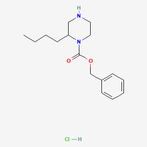 molecular formula C16H25ClN2O2 B1500065 Benzyl 2-butylpiperazine-1-carboxylate hydrochloride CAS No. 1179361-47-7