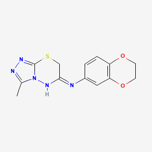 N-(2,3-dihydro-1,4-benzodioxin-6-yl)-3-methyl-7H-[1,2,4]triazolo[3,4-b][1,3,4]thiadiazin-6-amine