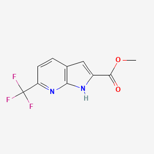 molecular formula C10H7F3N2O2 B1500069 6-(三氟甲基)-1H-吡咯并[2,3-b]吡啶-2-羧酸甲酯 CAS No. 952182-20-6