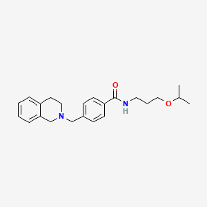 4-(3,4-Dihydro-1H-isoquinolin-2-ylmethyl)-N-(3-isopropoxy-propyl)-benzamide