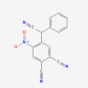 4-[Cyano(phenyl)methyl]-5-nitrobenzene-1,2-dicarbonitrile