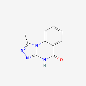 molecular formula C10H8N4O B15000734 1-methyl[1,2,4]triazolo[4,3-a]quinazolin-5(4H)-one 