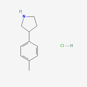 molecular formula C11H16ClN B1500074 3-(4-甲苯基)吡咯烷盐酸盐 CAS No. 1187172-68-4