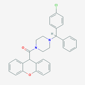 molecular formula C31H27ClN2O2 B15000742 {4-[(4-chlorophenyl)(phenyl)methyl]piperazin-1-yl}(9H-xanthen-9-yl)methanone 