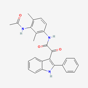 N-[3-(acetylamino)-2,4-dimethylphenyl]-2-oxo-2-(2-phenyl-1H-indol-3-yl)acetamide