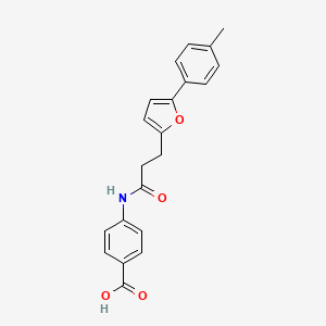 4-({3-[5-(4-Methylphenyl)furan-2-yl]propanoyl}amino)benzoic acid