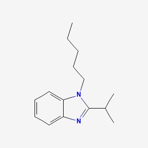 molecular formula C15H22N2 B15000776 1-pentyl-2-(propan-2-yl)-1H-benzimidazole 