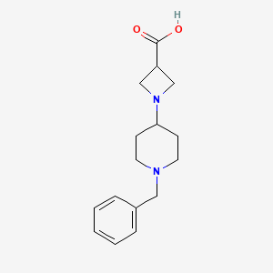molecular formula C16H22N2O2 B1500078 1-(1-Benzylpiperidin-4-yl)azetidine-3-carboxylic acid CAS No. 889952-36-7