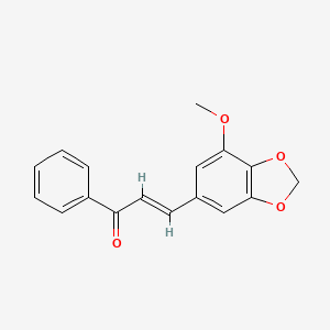 molecular formula C17H14O4 B15000826 (2E)-3-(7-methoxy-1,3-benzodioxol-5-yl)-1-phenylprop-2-en-1-one 