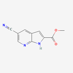 Methyl 5-cyano-1H-pyrrolo[2,3-b]pyridine-2-carboxylate