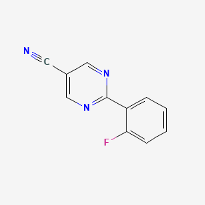 2-(2-Fluorophenyl)pyrimidine-5-carbonitrile