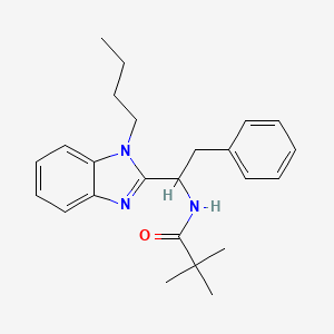 N-[1-(1-butyl-1H-benzimidazol-2-yl)-2-phenylethyl]-2,2-dimethylpropanamide