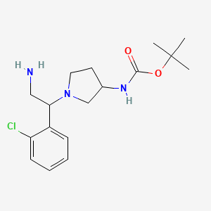 3-N-Boc-Amino-1-[2-amino-1-(2-chloro-phenyl)-ethyl]-pyrrolidine