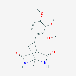 1-Methyl-8-(2,3,4-trimethoxyphenyl)-2,6-diazabicyclo[2.2.2]octane-3,5-dione