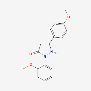 molecular formula C17H16N2O3 B15000930 1-(2-methoxyphenyl)-3-(4-methoxyphenyl)-1H-pyrazol-5-ol 