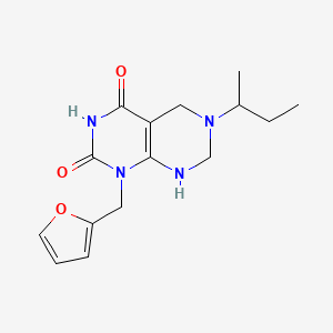 6-(butan-2-yl)-1-(furan-2-ylmethyl)-2-hydroxy-5,6,7,8-tetrahydropyrimido[4,5-d]pyrimidin-4(1H)-one