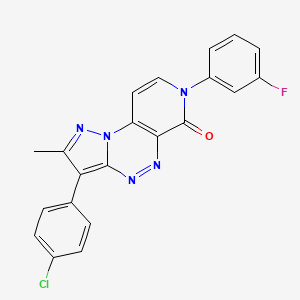 3-(4-chlorophenyl)-7-(3-fluorophenyl)-2-methylpyrazolo[5,1-c]pyrido[4,3-e][1,2,4]triazin-6(7H)-one