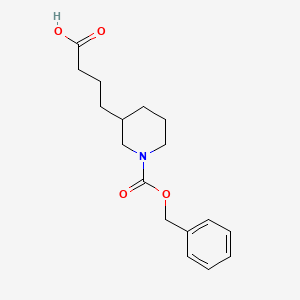 molecular formula C17H23NO4 B1500097 4-(1-Cbz-Piperidin-3-yl)-butyric acid CAS No. 886365-57-7