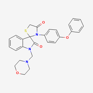 1-(morpholin-4-ylmethyl)-3'-(4-phenoxyphenyl)-4'H-spiro[indole-3,2'-[1,3]thiazolidine]-2,4'(1H)-dione