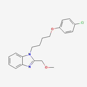 1-[4-(4-chlorophenoxy)butyl]-2-(methoxymethyl)-1H-benzimidazole