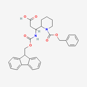 molecular formula C31H32N2O6 B1500099 n-Fmoc-3-(1-cbz-piperidin-2-yl)-DL-beta-alanine CAS No. 886362-31-8