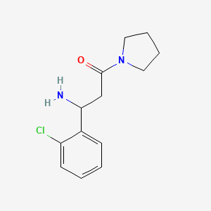 molecular formula C13H17ClN2O B1500100 N-Pyrrolidin-3-amino-3-(2'-chlorophenyl)propionamide CAS No. 886362-98-7