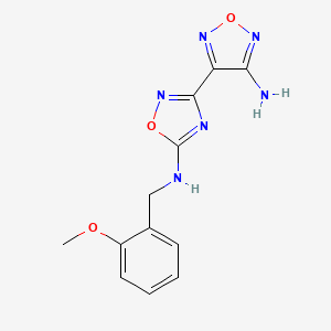 3-(4-amino-1,2,5-oxadiazol-3-yl)-N-(2-methoxybenzyl)-1,2,4-oxadiazol-5-amine