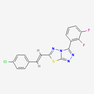 molecular formula C17H9ClF2N4S B15001045 C17H9ClF2N4S 