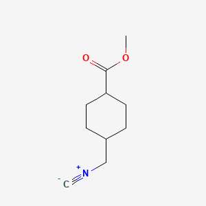 molecular formula C10H15NO2 B1500109 Methyl 4-(isocyanomethyl)cyclohexane-1-carboxylate CAS No. 730964-84-8