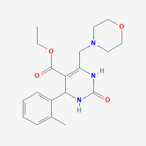 Ethyl 4-(2-methylphenyl)-6-(morpholin-4-ylmethyl)-2-oxo-1,2,3,4-tetrahydropyrimidine-5-carboxylate