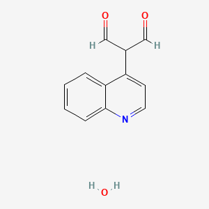 molecular formula C12H11NO3 B1500110 2-(4-喹啉基)丙二醛倍半水合物 CAS No. 386715-38-4