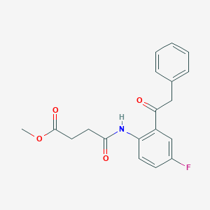 Methyl 4-{[4-fluoro-2-(phenylacetyl)phenyl]amino}-4-oxobutanoate