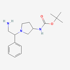 3-n-Boc-amino-1-(2-amino-1-phenylethyl)-pyrrolidine