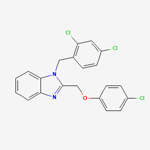 2-[(4-chlorophenoxy)methyl]-1-(2,4-dichlorobenzyl)-1H-benzimidazole