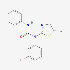 1-(3-Fluorophenyl)-1-(5-methyl-4,5-dihydro-1,3-thiazol-2-yl)-3-phenylurea