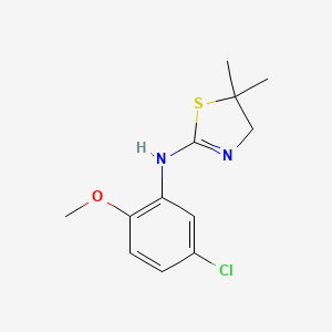 molecular formula C12H15ClN2OS B15001229 N-(5-chloro-2-methoxyphenyl)-5,5-dimethyl-4,5-dihydro-1,3-thiazol-2-amine 