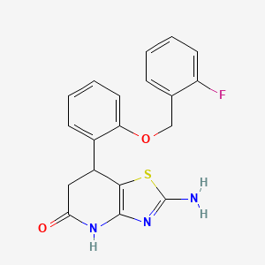 2-amino-7-{2-[(2-fluorobenzyl)oxy]phenyl}-6,7-dihydro[1,3]thiazolo[4,5-b]pyridin-5(4H)-one